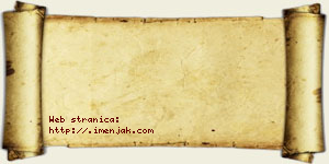 Janko Jaglica vizit kartica